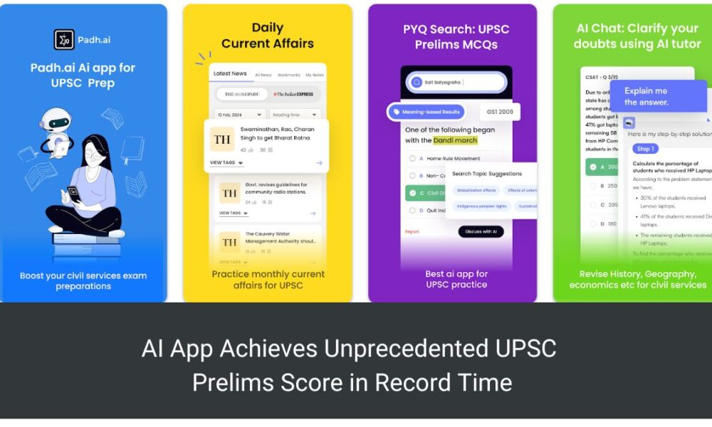 AI App Achieves Unprecedented UPSC Prelims Score in Record Time